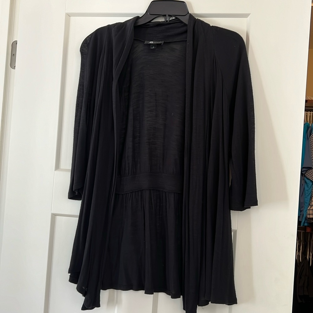 AB Studio 3/4 Sleeve black light weight dressy jacket